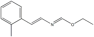 1-(2-Methylphenyl)-N-[(ethoxy)methylene]ethenamine Struktur