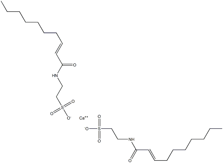 ビス[N-(2-デセノイル)タウリン]カルシウム 化學(xué)構(gòu)造式