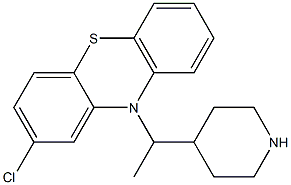 2-Chloro-10-(1-methyl-4-piperidinylmethyl)-10H-phenothiazine Struktur