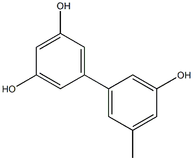 5'-Methyl-1,1'-biphenyl-3,3',5-triol Struktur