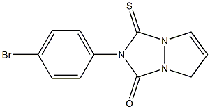 2-(4-Bromophenyl)-1-thioxo-1H,5H-pyrazolo[1,2-a][1,2,4]triazol-3(2H)-one Struktur