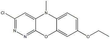 3-Chloro-8-ethoxy-5-methyl-5H-pyridazino[3,4-b][1,4]benzoxazine Struktur