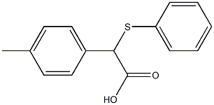 2-(4-Methylphenyl)-2-(phenylthio)acetic acid Struktur