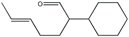 2-Cyclohexyl-4-(1-propenyl)butanal Struktur