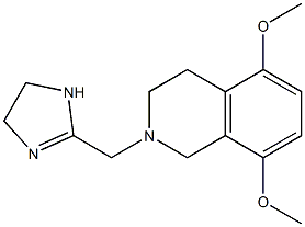 2-[[(1,2,3,4-Tetrahydro-5,8-dimethoxyisoquinolin)-2-yl]methyl]-4,5-dihydro-1H-imidazole Struktur