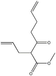 2-(2-Propenyl)-3-oxo-6-heptenoic acid methyl ester Struktur