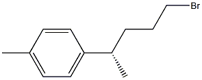 (+)-p-[(S)-4-Bromo-1-methylbutyl]toluene Struktur