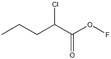 Hypofluorous acid 2-chloropentanoyl ester Struktur