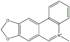 8,9-(Methylenedioxy)-5-methylphenanthridin-5-ium Struktur