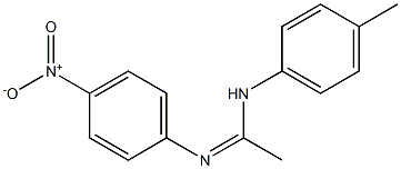 N1-(4-Methylphenyl)-N2-(4-nitrophenyl)acetamidine Struktur