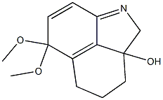 2,2a,3,4,5,6-Hexahydro-2a-hydroxy-6,6-dimethoxybenz[cd]indole Struktur