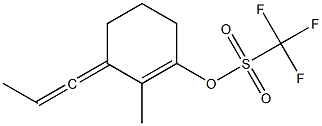 2-Methyl-3-(1-propen-1-ylidene)-1-cyclohexen-1-ol trifluoromethanesulfonate Struktur