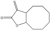 3-Methylenedecahydrocycloocta[b]furan-2-one Struktur