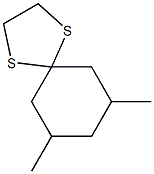 7,9-Dimethyl-1,4-dithiaspiro[4.5]decane Struktur