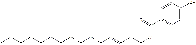 4-Hydroxybenzoic acid 3-pentadecenyl ester Struktur