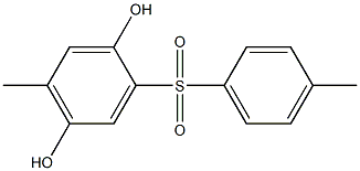 5-Methyl-2-(4-methylphenylsulfonyl)hydroquinone Struktur