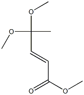 4,4-Dimethoxy-2-pentenoic acid methyl ester Struktur