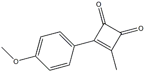 3-Methyl-4-(4-methoxyphenyl)-3-cyclobutene-1,2-dione Struktur