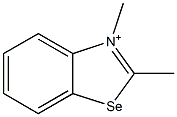 2,3-Dimethylbenzoselenazole-3-ium Struktur