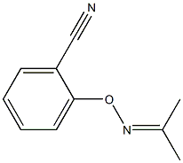 2-(1-Methylethylideneaminooxy)benzonitrile Struktur