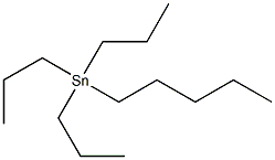 Tripropylpentyltin(IV) Struktur