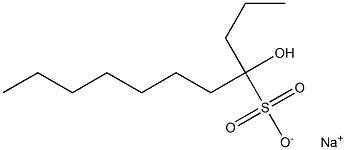 4-Hydroxyundecane-4-sulfonic acid sodium salt Struktur