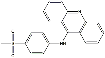 N-[4-(Methylsulfonyl)phenyl]-9-acridinamine Struktur