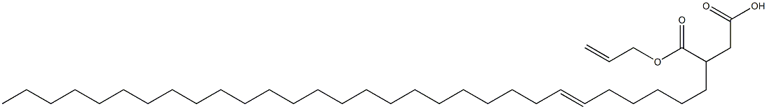 3-(6-Triacontenyl)succinic acid 1-hydrogen 4-allyl ester Struktur