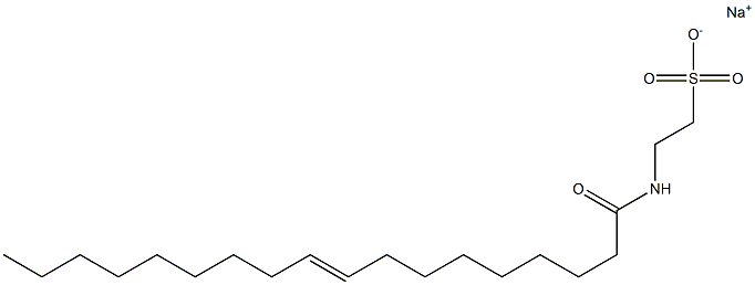 N-[(E)-9-Octadecenoyl]taurine sodium salt Struktur