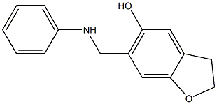 2,3-Dihydro-6-phenylaminomethylbenzofuran-5-ol Struktur