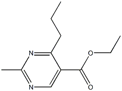 2-Methyl-4-propylpyrimidine-5-carboxylic acid ethyl ester Struktur