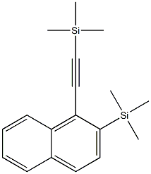 2-Trimethylsilyl-1-(trimethylsilylethynyl)naphthalene Struktur