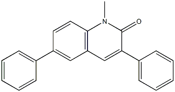 3,6-Diphenyl-1-methylquinolin-2(1H)-one Struktur