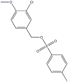 4-Methylbenzenesulfonic acid 3-chloro-4-methoxybenzyl ester Struktur