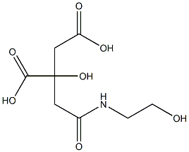 2-Hydroxy-2-(2-hydroxyethylaminocarbonylmethyl)succinic acid Struktur