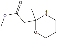 2-Methyltetrahydro-2H-1,3-oxazine-2-acetic acid methyl ester Struktur