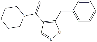 4-(Piperidinocarbonyl)-5-benzylisoxazole Struktur