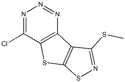 7-Chloro-3-(methylthio)-2,4,5,6-tetraaza-1,8-dithiacyclopent[a]indene Struktur