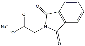 [(2,3-Dihydro-1,3-dioxo-1H-isoindol)-2-yl]acetic acid sodium salt Struktur