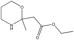 2-Methyltetrahydro-2H-1,3-oxazine-2-acetic acid ethyl ester Struktur