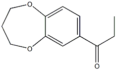 3,4-Dihydro-7-propanoyl-2H-1,5-benzodioxepin Struktur