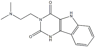 3-(2-Dimethylaminoethyl)-1H-pyrimido[5,4-b]indole-2,4(3H,5H)-dione Struktur