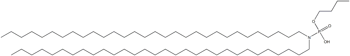 N,N-Ditriacontylamidophosphoric acid hydrogen butyl ester Struktur