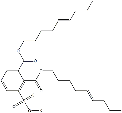 3-(Potassiosulfo)phthalic acid di(5-nonenyl) ester Struktur