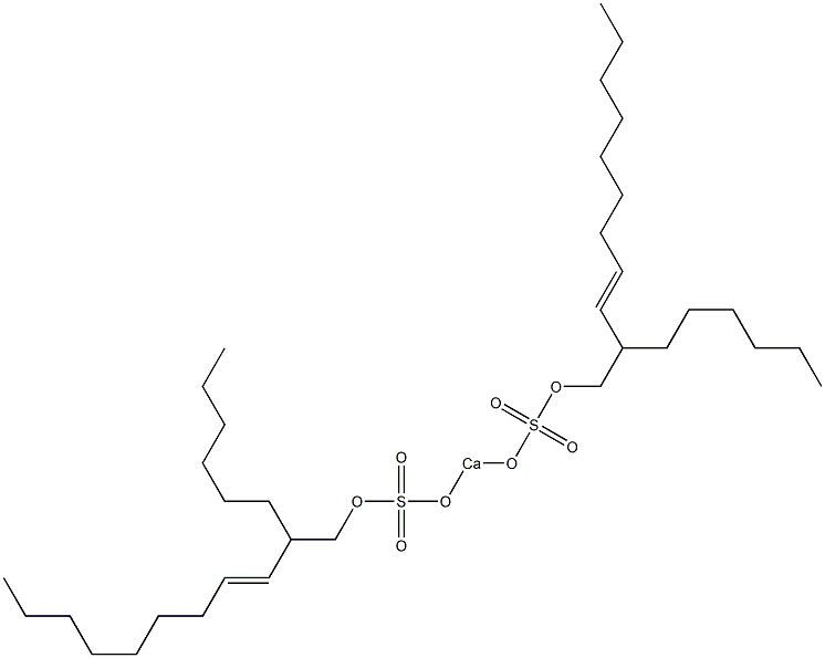 Bis(2-hexyl-3-undecenyloxysulfonyloxy)calcium Struktur