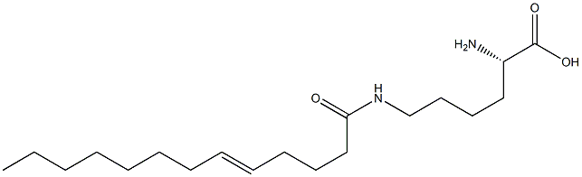 N6-(5-トリデセノイル)リシン 化學(xué)構(gòu)造式