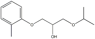 1-Isopropoxy-3-(o-tolyloxy)-2-propanol Struktur