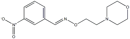 (E)-3-Nitrobenzaldehyde O-(2-morpholinoethyl)oxime Struktur