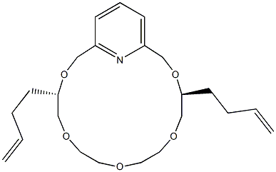 (4S,14S)-4,14-Di(3-butenyl)-3,6,9,12,15-pentaoxa-21-azabicyclo[15.3.1]henicosa-1(21),17,19-triene Struktur