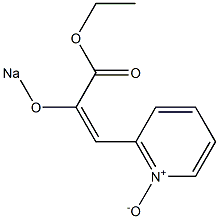 2-(2-Ethoxycarbonyl-2-sodiooxyvinyl)pyridine 1-oxide Struktur